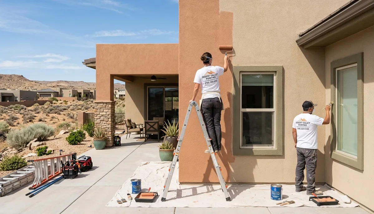 Professional house painters in Palm Springs CA providing exterior home painting services