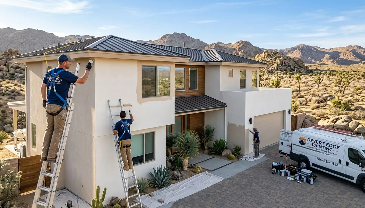 Professional house painting service in Palm Springs, CA showcasing expert exterior paint finish