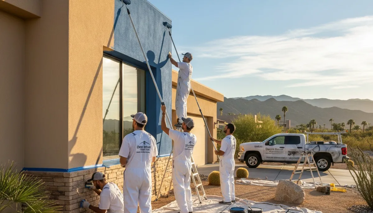 Professional house painting service in Palm Springs, CA for residential exterior and interior projects