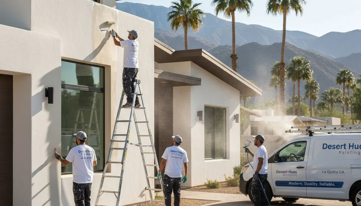 Professional house painting service in Palm Springs, CA for residential exteriors and interiors
