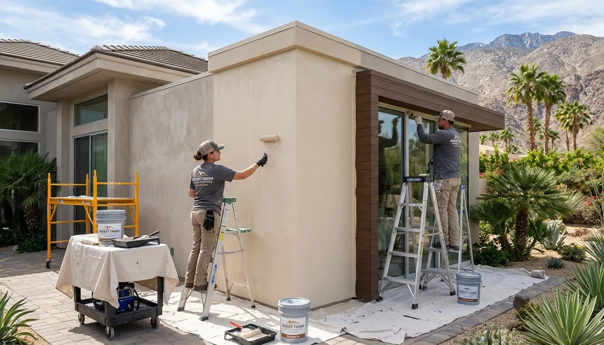 Professional house painters in Palm Springs, CA providing exterior residential painting services
