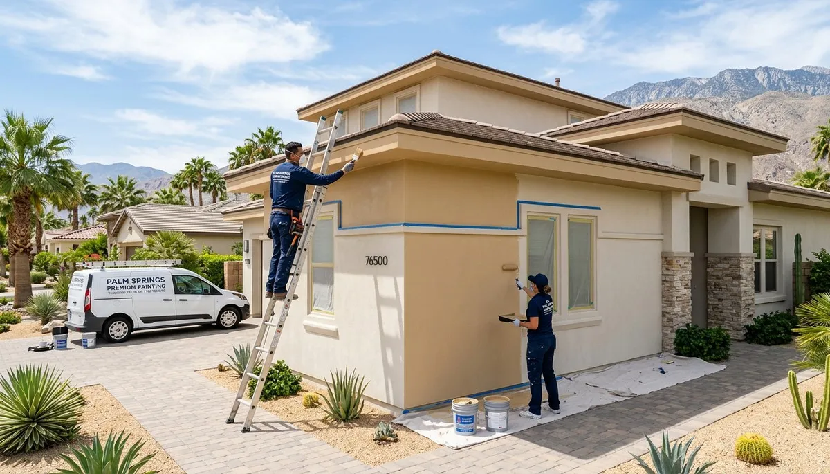 Professional house painters in Palm Springs CA providing expert residential exterior painting services
